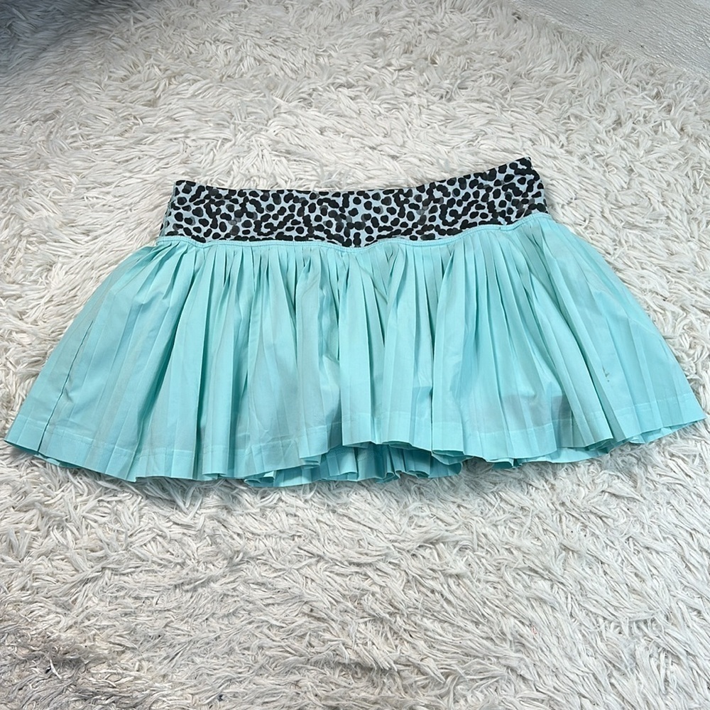 Lululemon Pleat To Street Skirt II Tranquil Blue / Ace Spot Tranquil Blue Black